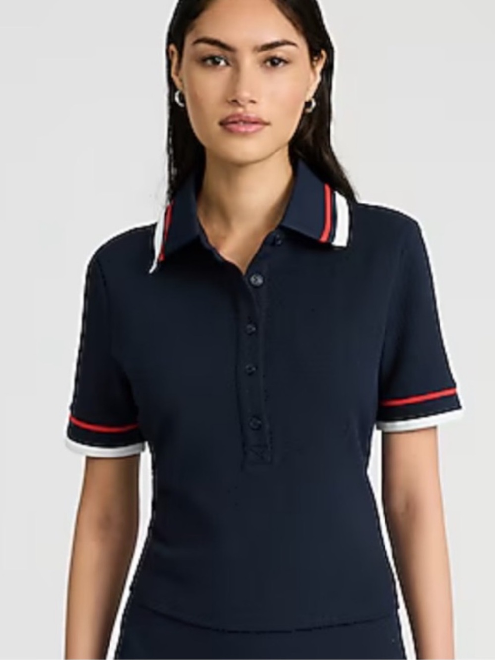 Express | Textured Striped Short Sleeve Polo